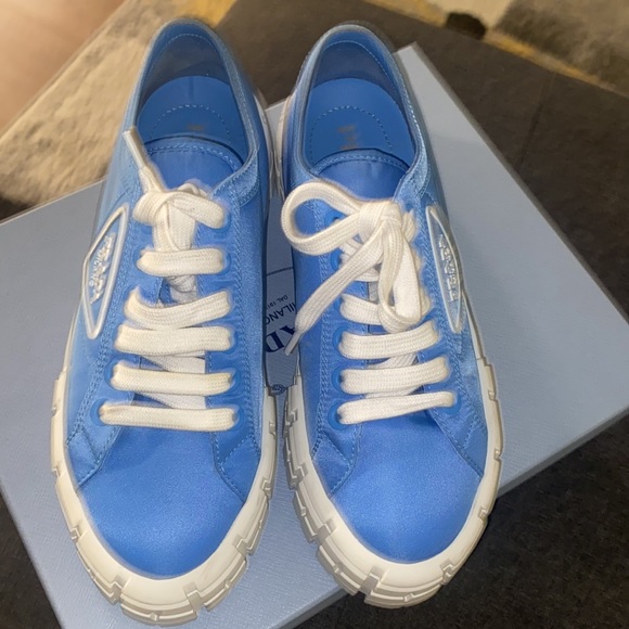 PRE OWNED PLATFORM PRADA SNEAKERS - Picture 2 of 8